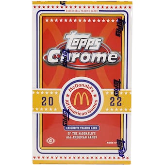 2022 Topps McDonald's All American Chrome Basketball Hobby Box