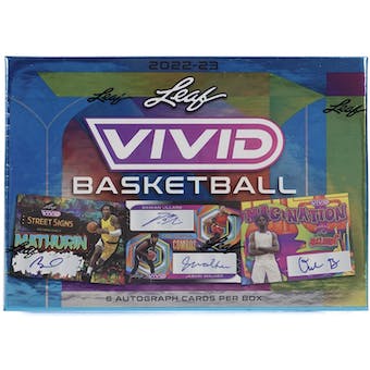 2022-23 Leaf Vivid Basketball Hobby Box | Eastridge Sports Cards