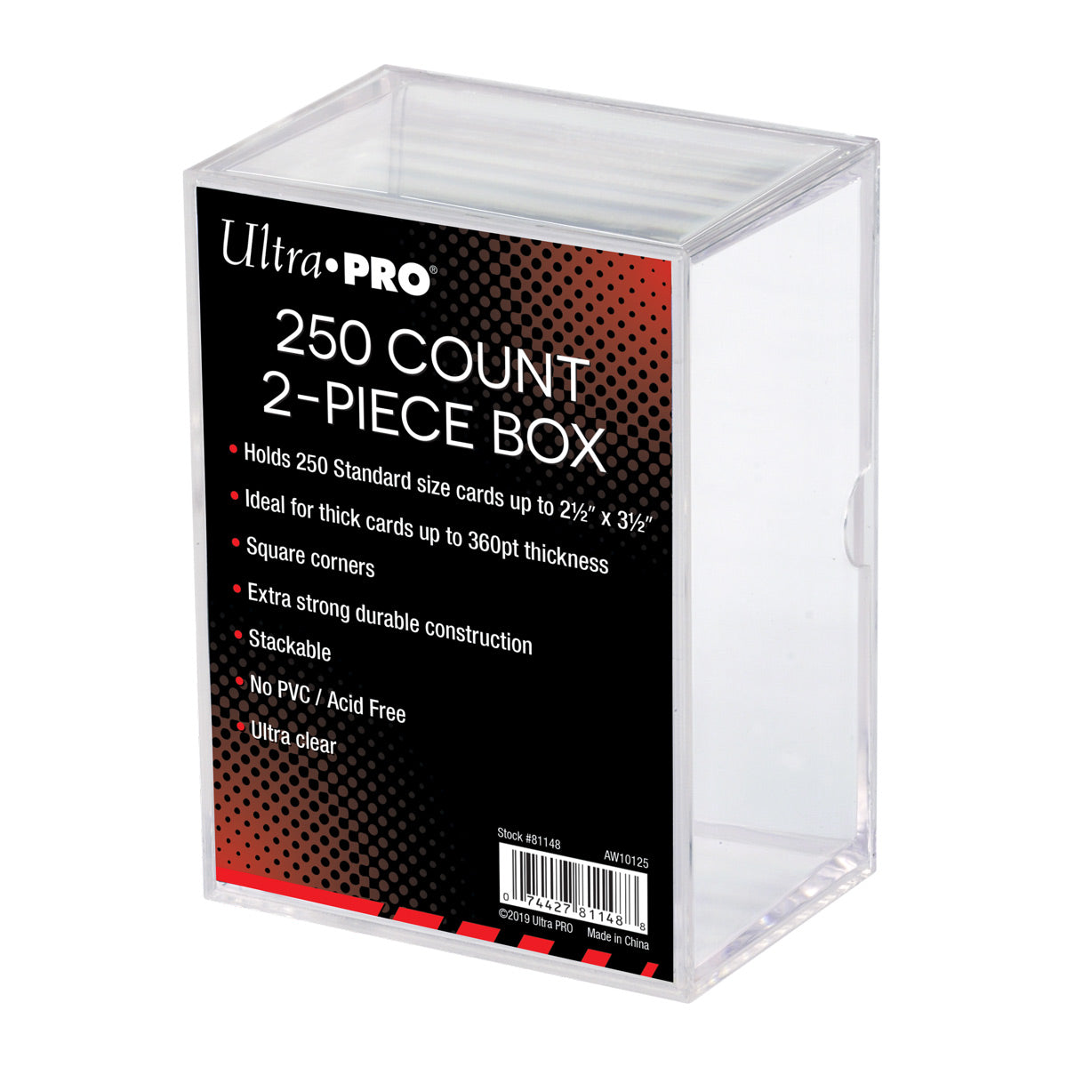 Ultra Pro 2 Piece Slider Box - 250 Count