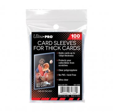 Ultra Pro Thick Card Sleeves - 2 3/4 X 3 13/16 100ct
