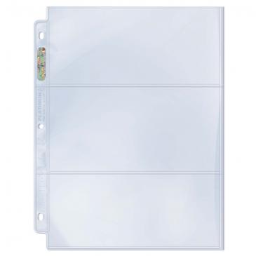 Ultra Pro 3-Pocket Platinum Page with 3-1/2