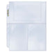 Ultra Pro 3-Pocket Platinum Page for 4" X 6" Photos 10pk