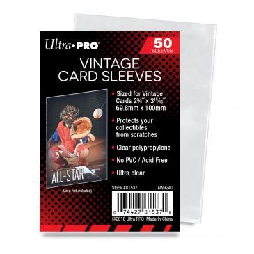 Ultra Pro 2-3/4" X 3-15/16" Vintage Card Sleeves | Eastridge Sports Cards