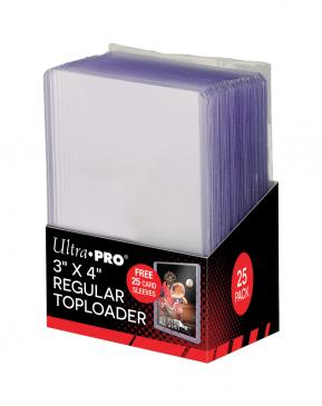 Ultra Pro 3" X 4" Regular 35pt Toploaders 25ct with Sleeves | Eastridge Sports Cards