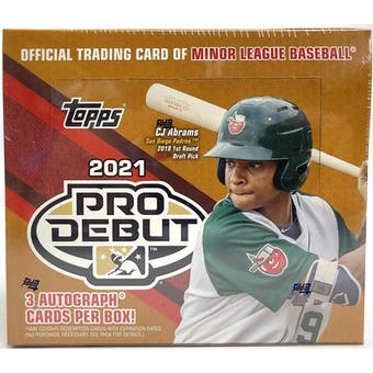 2021 Topps Pro Debut Baseball Hobby Jumbo Box | Eastridge Sports Cards