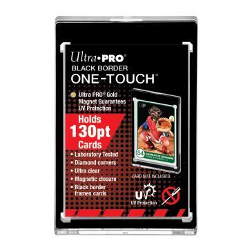 Ultra Pro 130PT Black Border UV ONE-TOUCH Magnetic Holder 5 pack