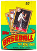1987 Topps Baseball Wax Box