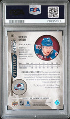 2020-21 SP Authentic #197 Bowen Byram Black with Gold Ink PSA 9 (Rookie) | Eastridge Sports Cards