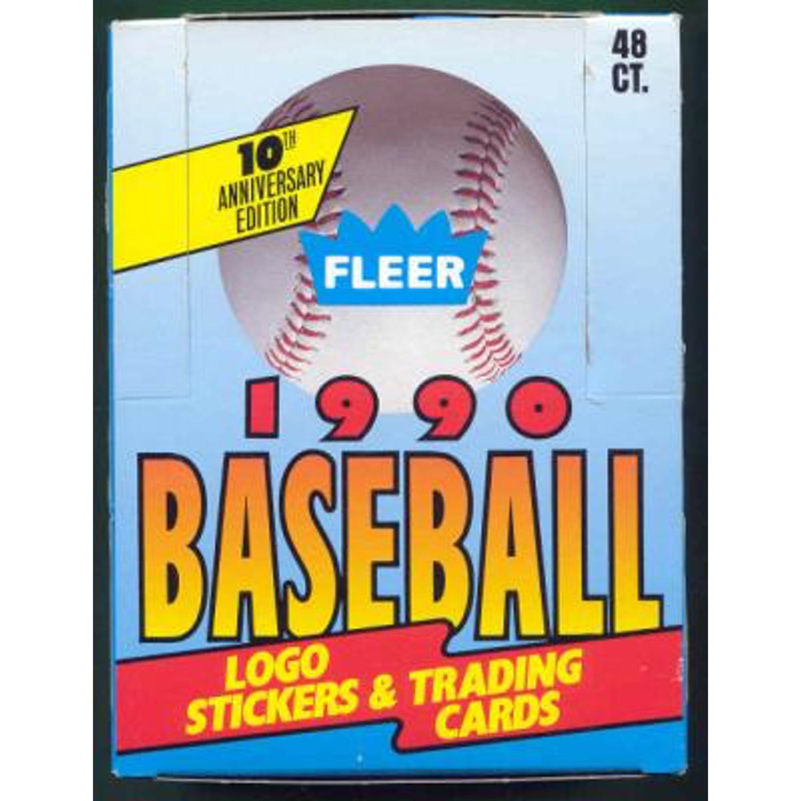 1990 Fleer Baseball Hobby Box ( 48ct Canadian Edition)