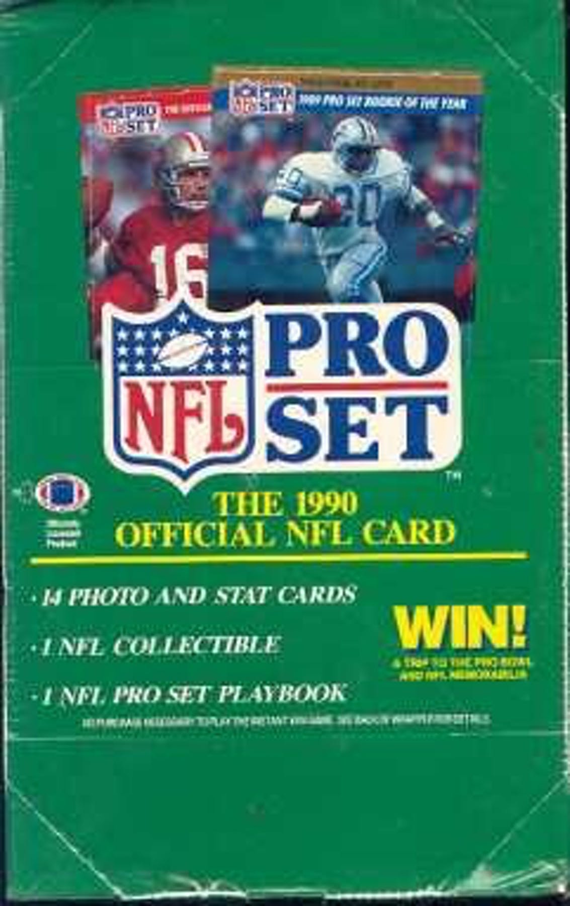 1990 Pro Set Football Series 1 Hobby Box