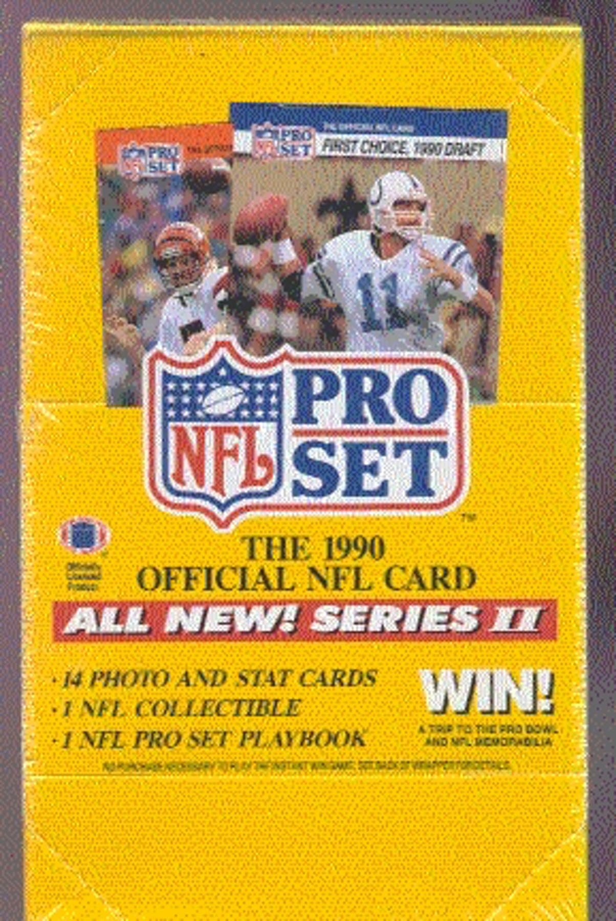 1990 Pro Set Football Series 2 Hobby Box