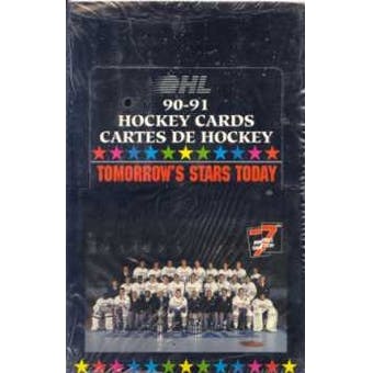 1990-91 7th Inning Sketch OHL Hockey Wax Box