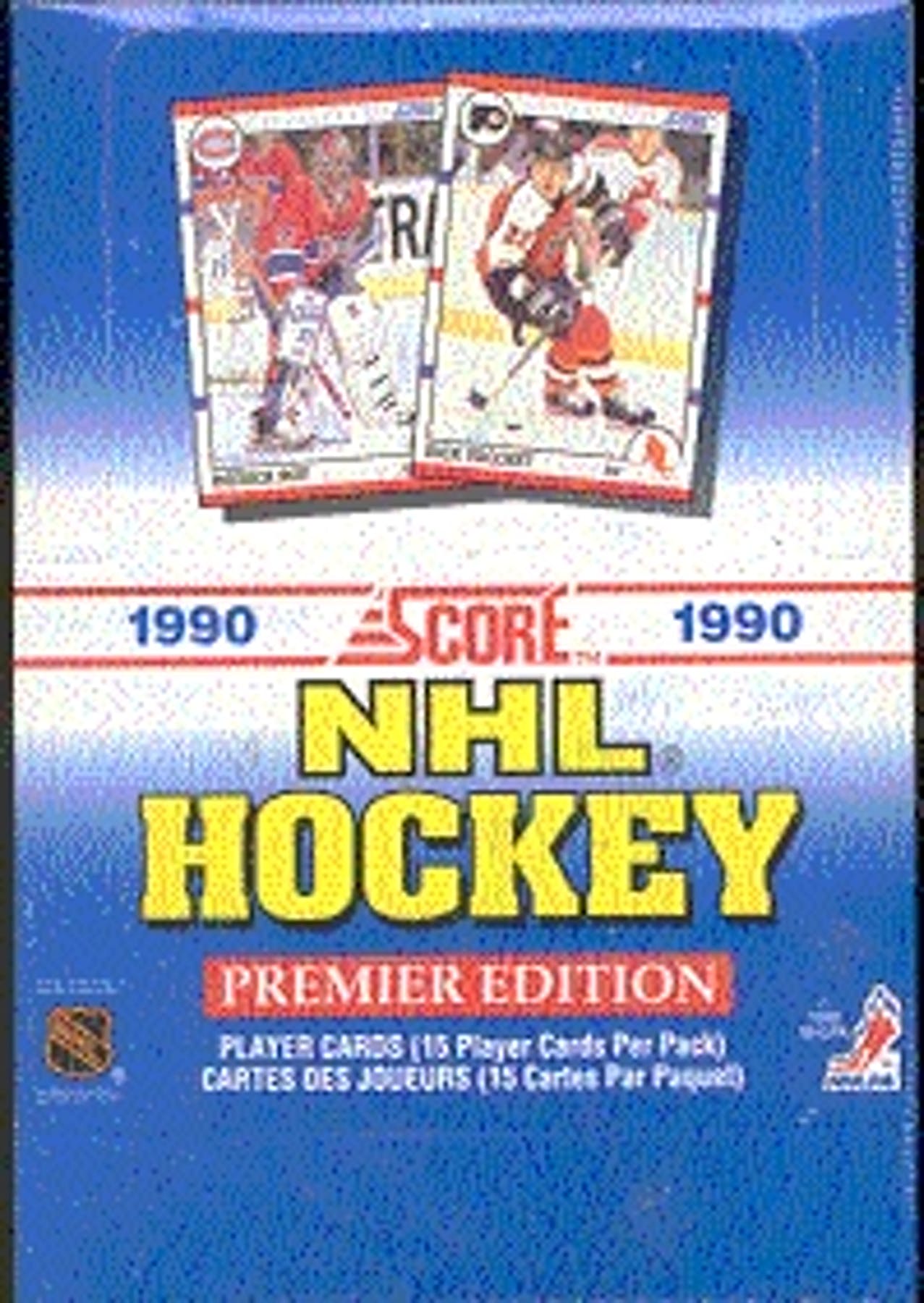 1990-91 Score Canadian Bilingual Hockey Wax Box