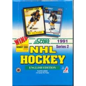 1991-92 Score Hockey Series 2 English Hobby Box