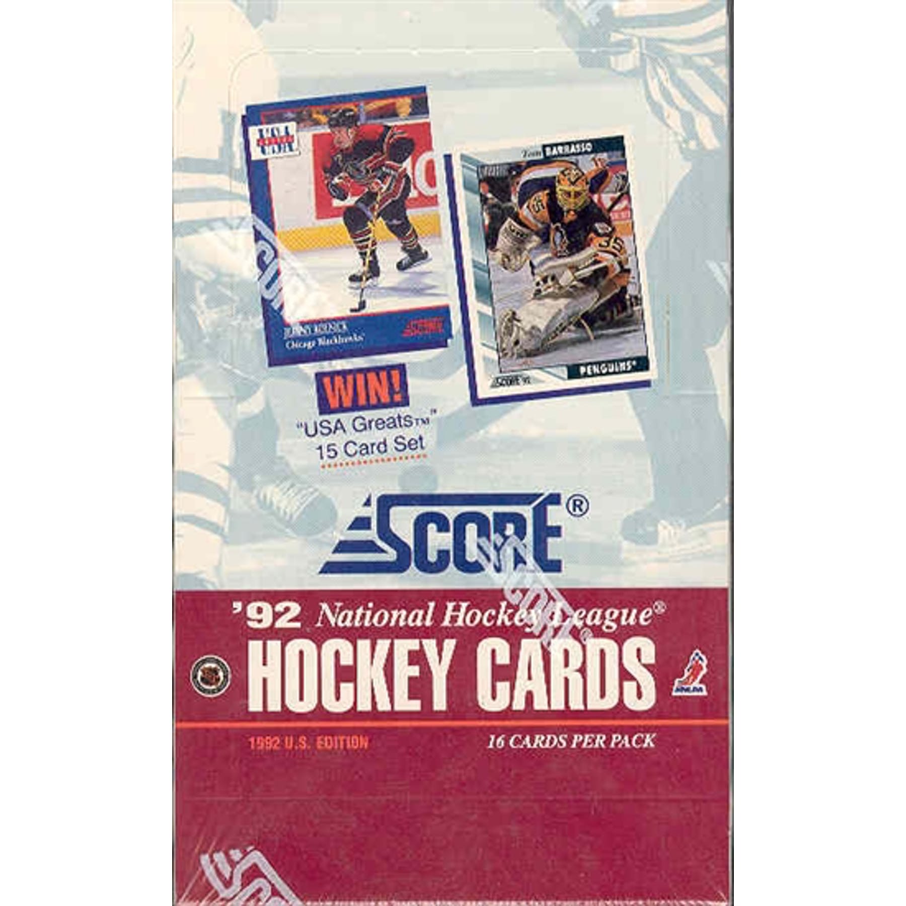1992-93 Score Hockey Wax Box (U.S.) | Eastridge Sports Cards