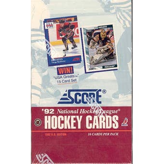 1992-93 Score Hockey Wax Pack (U.S.) | Eastridge Sports Cards