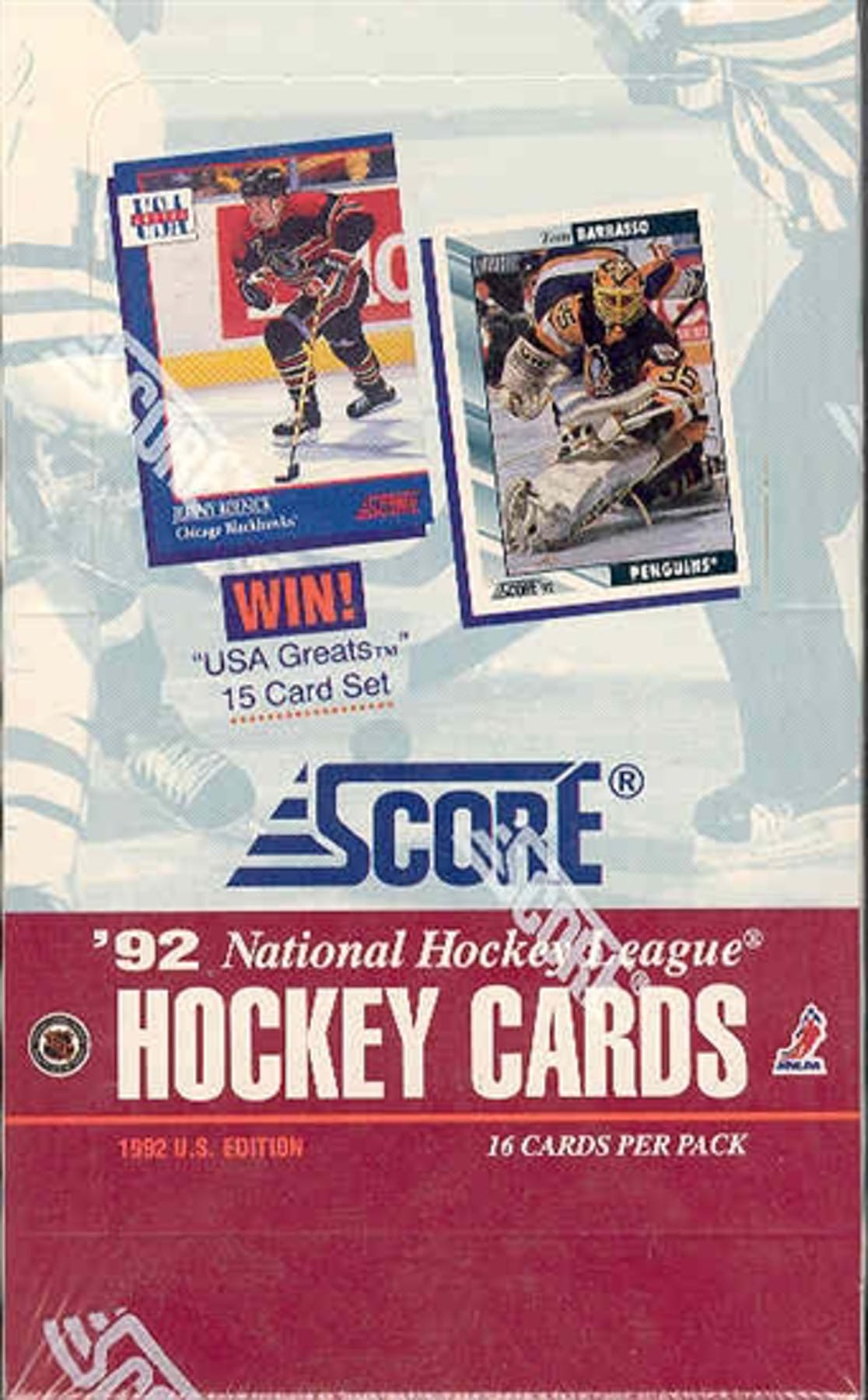 1992-93 Score Hockey Wax Box (U.S. Edition) | Eastridge Sports Cards