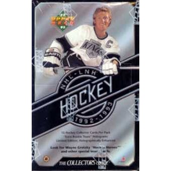 1992-93 Upper Deck Hockey Low Series Hobby Box