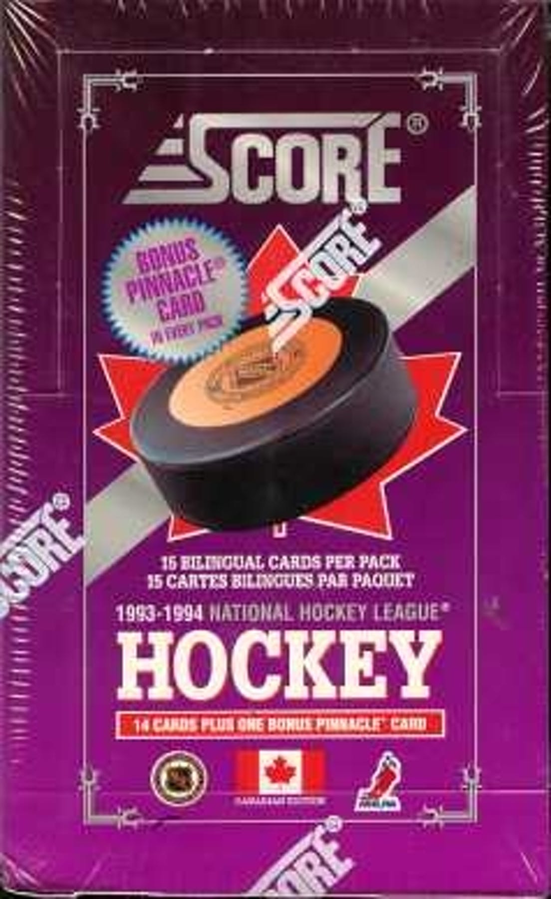 1993-94 Score Canadian Series 1 Hockey Hobby Box