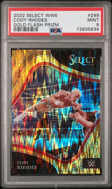 2022 Select WWE Prizms Gold Flash #299 Cody Rhodes #01/10 PSA 9 | Eastridge Sports Cards