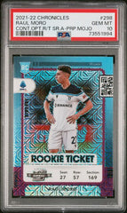 2021-22 Panini Chronicles Contenders Optic Serie A Purple Mojo #298 Raul Moro PSA 10 (Rookie) | Eastridge Sports Cards