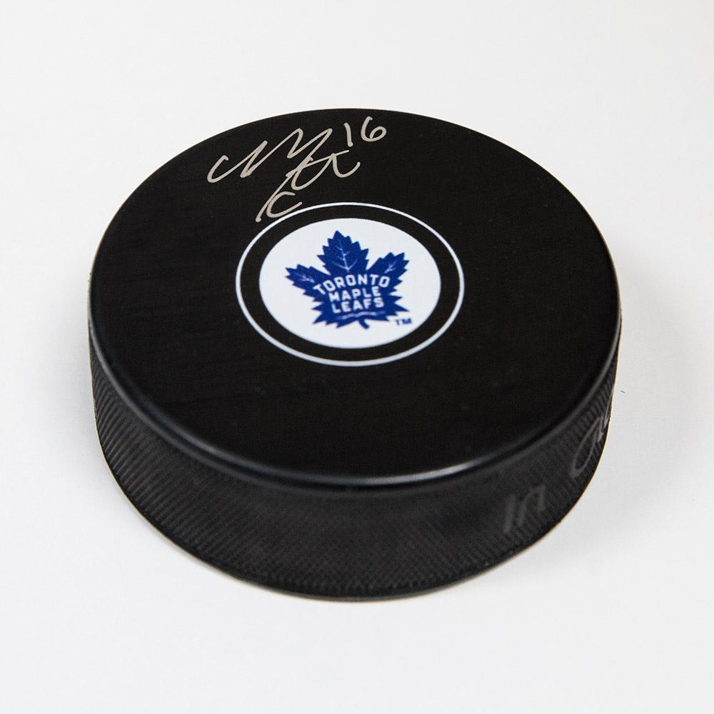 Mitch Marner Toronto Maple Leafs Signed Autograph Model Hockey Puck