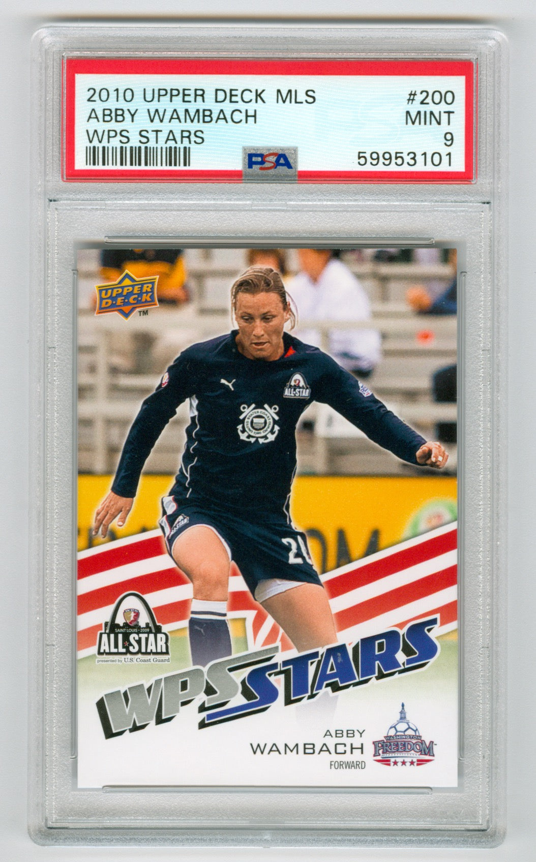 2010 Upper Deck MLS #200 Abby Wambach PSA 9 (Rookie) | Eastridge Sports Cards