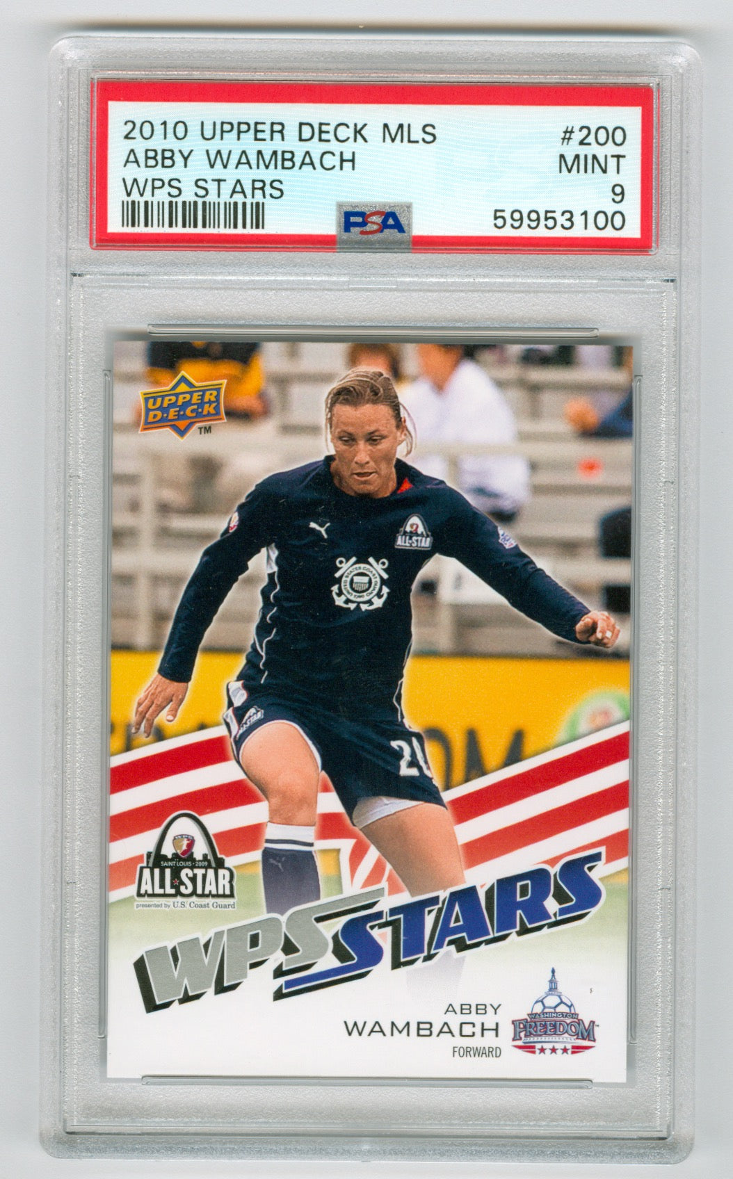 2010 Upper Deck MLS #200 Abby Wambach PSA 9 (Rookie) | Eastridge Sports Cards
