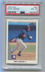 1990 Leaf #297 David Justice PSA 8 (Rookie) | Eastridge Sports Cards