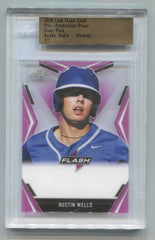 2020 Leaf Flash Draft Pre-Production Proof Portrait Clear Pink Austin Wells #1/1 | Eastridge Sports Cards