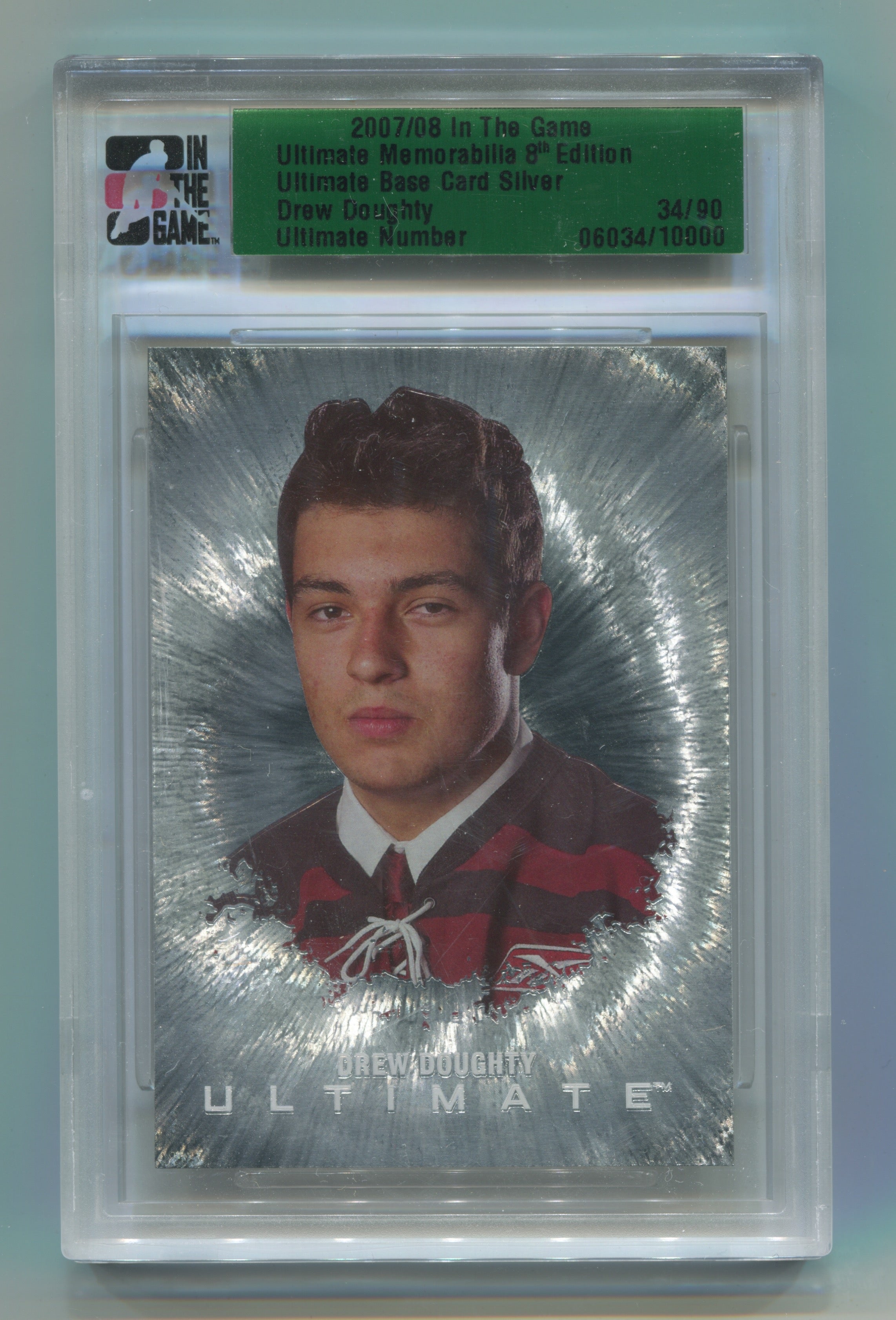 2007-08 ITG Ultimate Memorabilia 8th Edition Base Card Silver Drew Doughty #34/90 | Eastridge Sports Cards