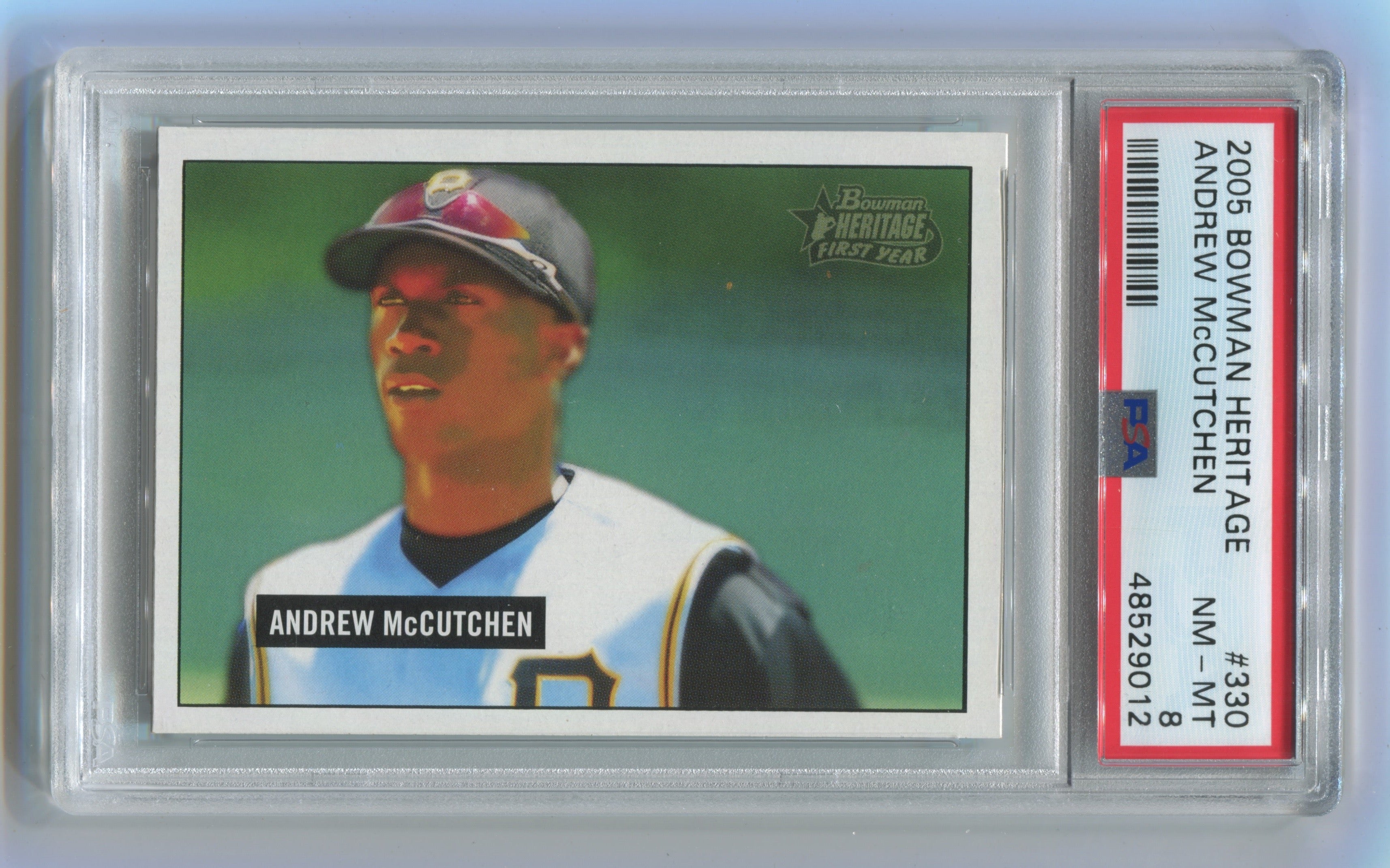 2005 Bowman Heritage #330 Andrew McCutchen PSA 8 (Rookie) | Eastridge Sports Cards