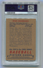 2005 Bowman Heritage #340 Ryan Zimmerman SP PSA 9 (Rookie) | Eastridge Sports Cards