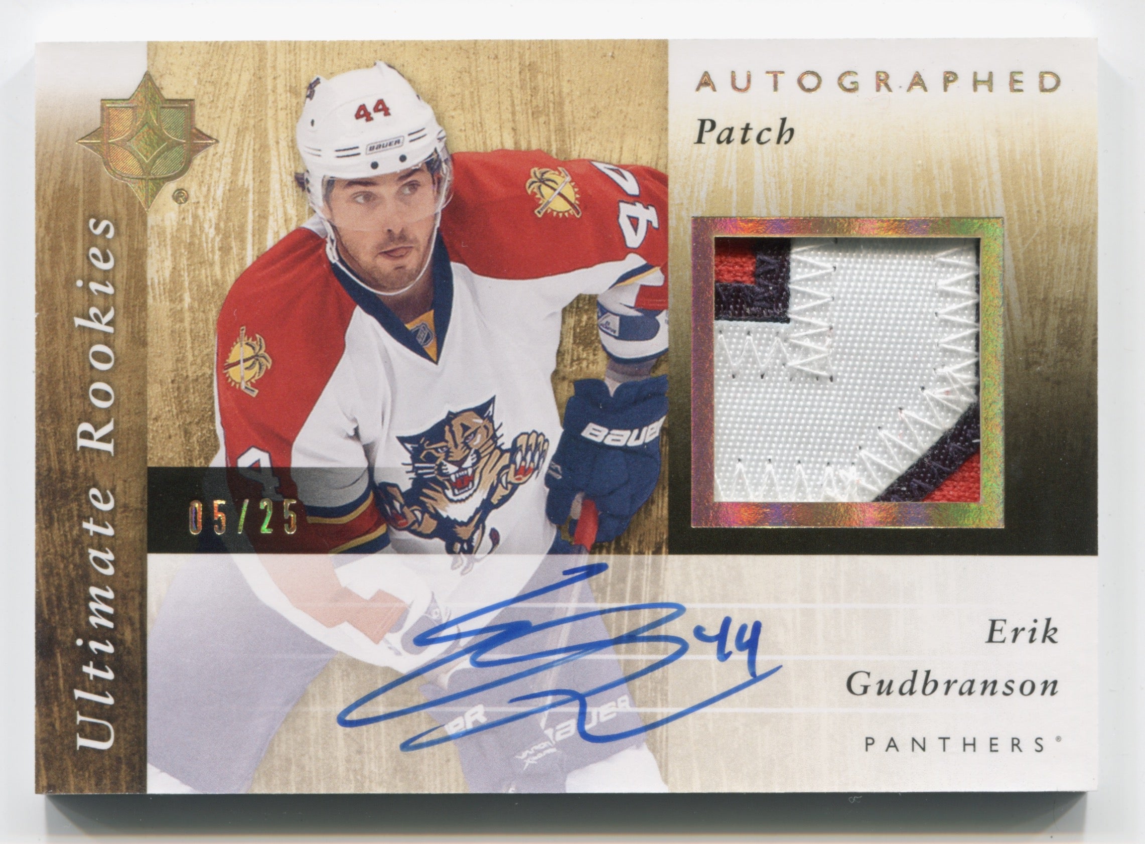 2011-12 Ultimate Collection Rookie Patch Autographs #132 Erik Gudbranson #05/25 | Eastridge Sports Cards