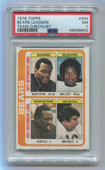 1978 Topps #504 Bears Team Leaders- Team Checklist PSA 7 | Eastridge Sports Cards
