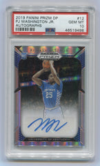 2019-20 Panini Prizm Draft Picks Autographs Prizms #12 PJ Washington Jr. PSA 10 | Eastridge Sports Cards
