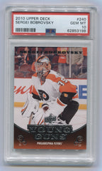 2010-11 Upper Deck #240 Sergei Bobrovsky PSA 10 (Rookie) | Eastridge Sports Cards