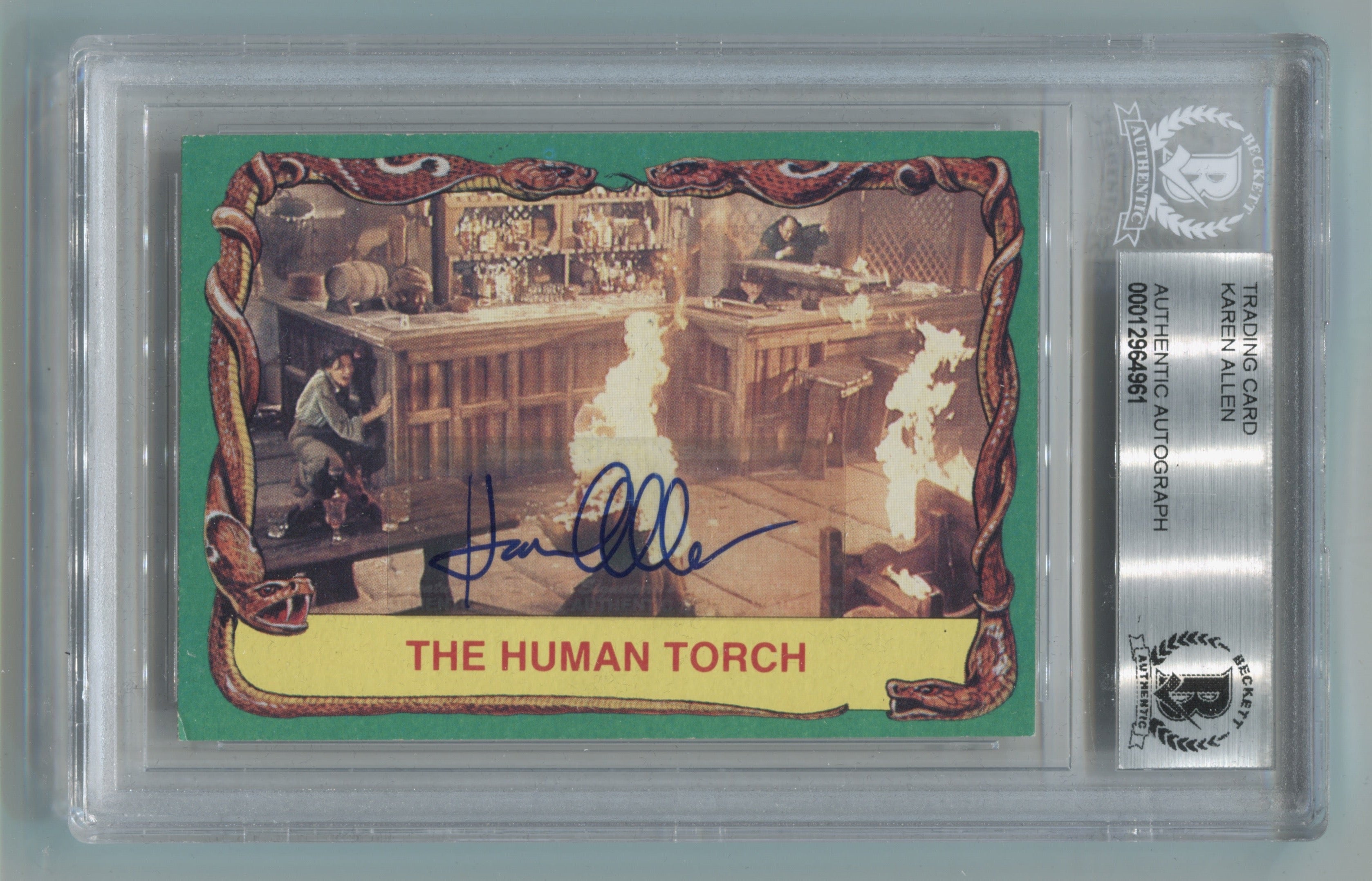 Karen Allen Signed 1981 Topps Raiders of the Lost Ark Trading Card (Beckett Authenticated) | Eastridge Sports Cards