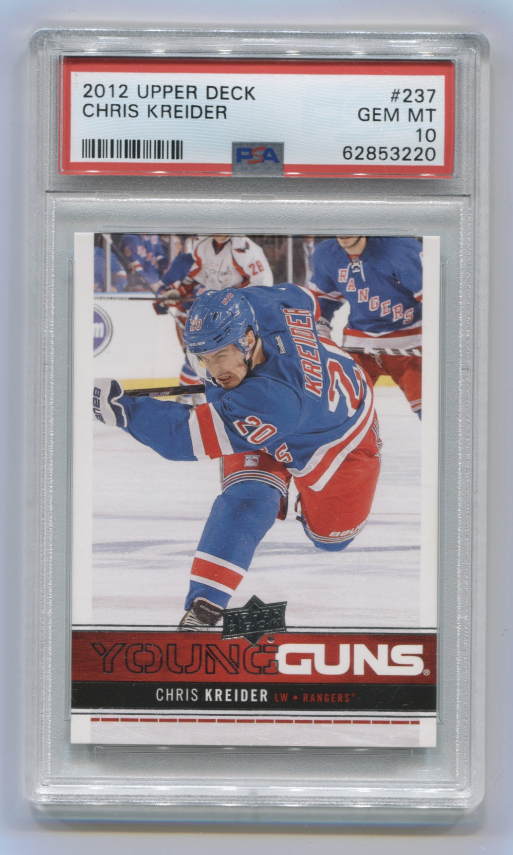 2012-13 Upper Deck #237 Chris Kreider PSA 10 (Rookie) | Eastridge Sports Cards