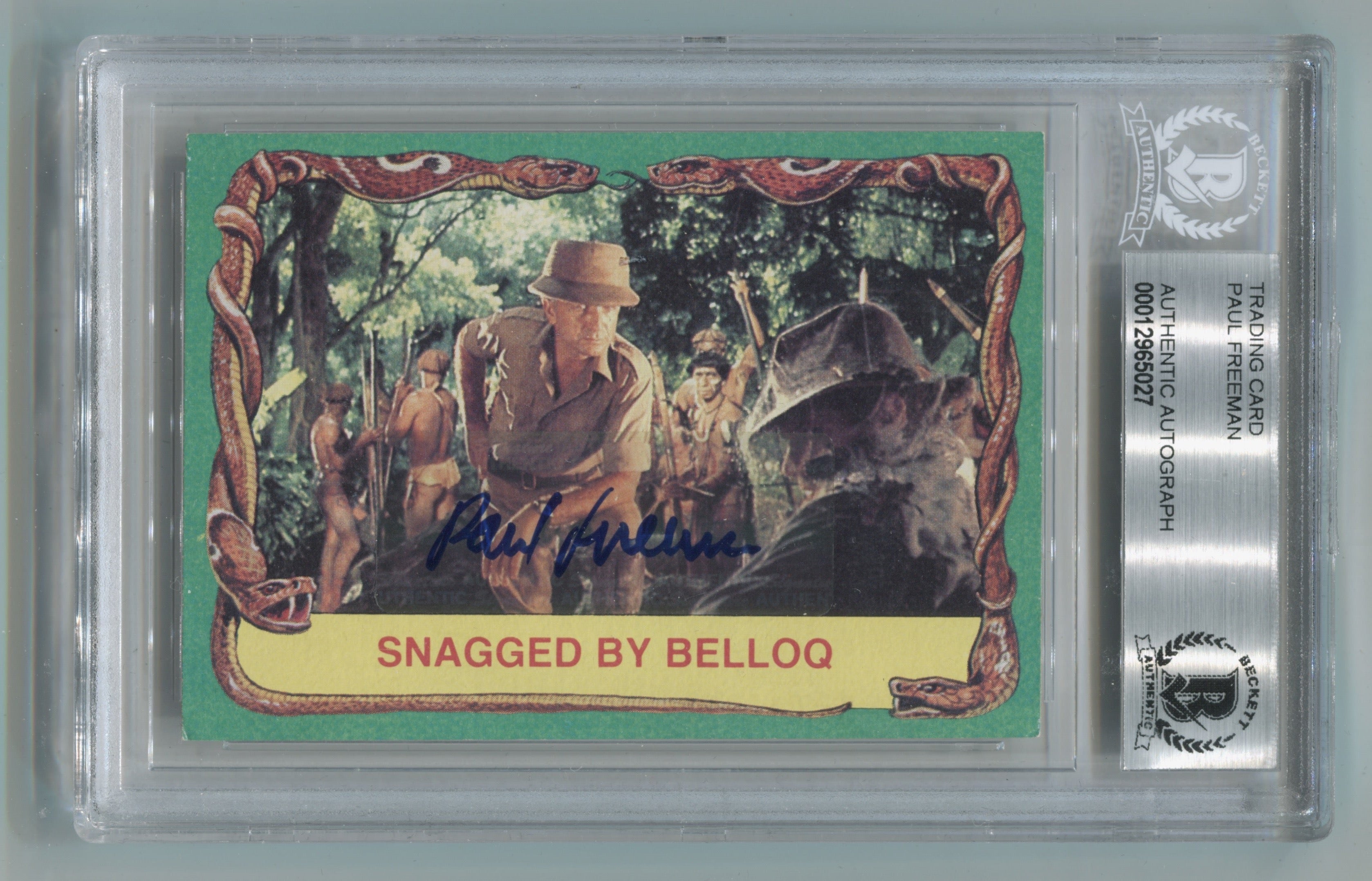 Paul Freeman Signed 1981 Topps Raiders of the Lost Ark Trading Card (Beckett Authenticated) | Eastridge Sports Cards