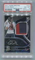 2021 Panini Spectra Neon Black Light #223 Davis Mills #01/10 PSA 8 (Rookie) | Eastridge Sports Cards
