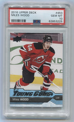 2016-17 Upper Deck #453 Miles Wood PSA 10 (Rookie) | Eastridge Sports Cards