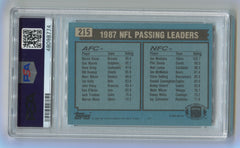 1988 Topps #215 Passing Leaders- Bernie Kosar/Joe Montana PSA 9 | Eastridge Sports Cards