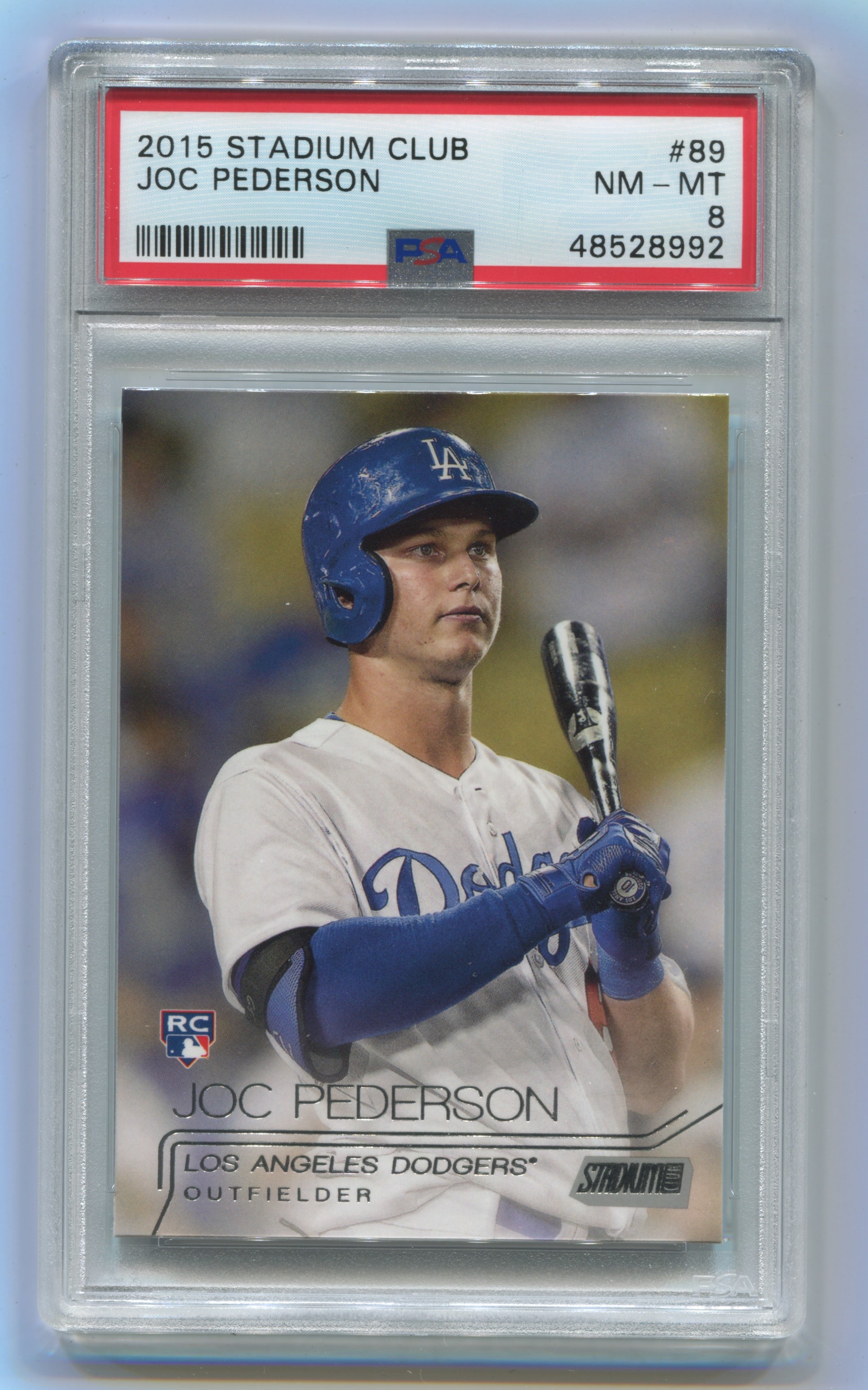 2015 Stadium Club #89 Joc Pederson PSA 8 (Rookie) | Eastridge Sports Cards
