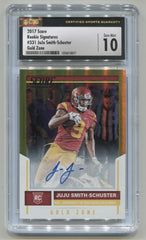 2017 Score Rookie Autographs Gold Zone #331 JuJu Smith-Schuster #27/50 CSG 10 (Auto 10) (Rookie) | Eastridge Sports Cards