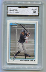 2010 Bowman Draft Prospects #BDPP78 Christian Yelich GMA 10 | Eastridge Sports Cards