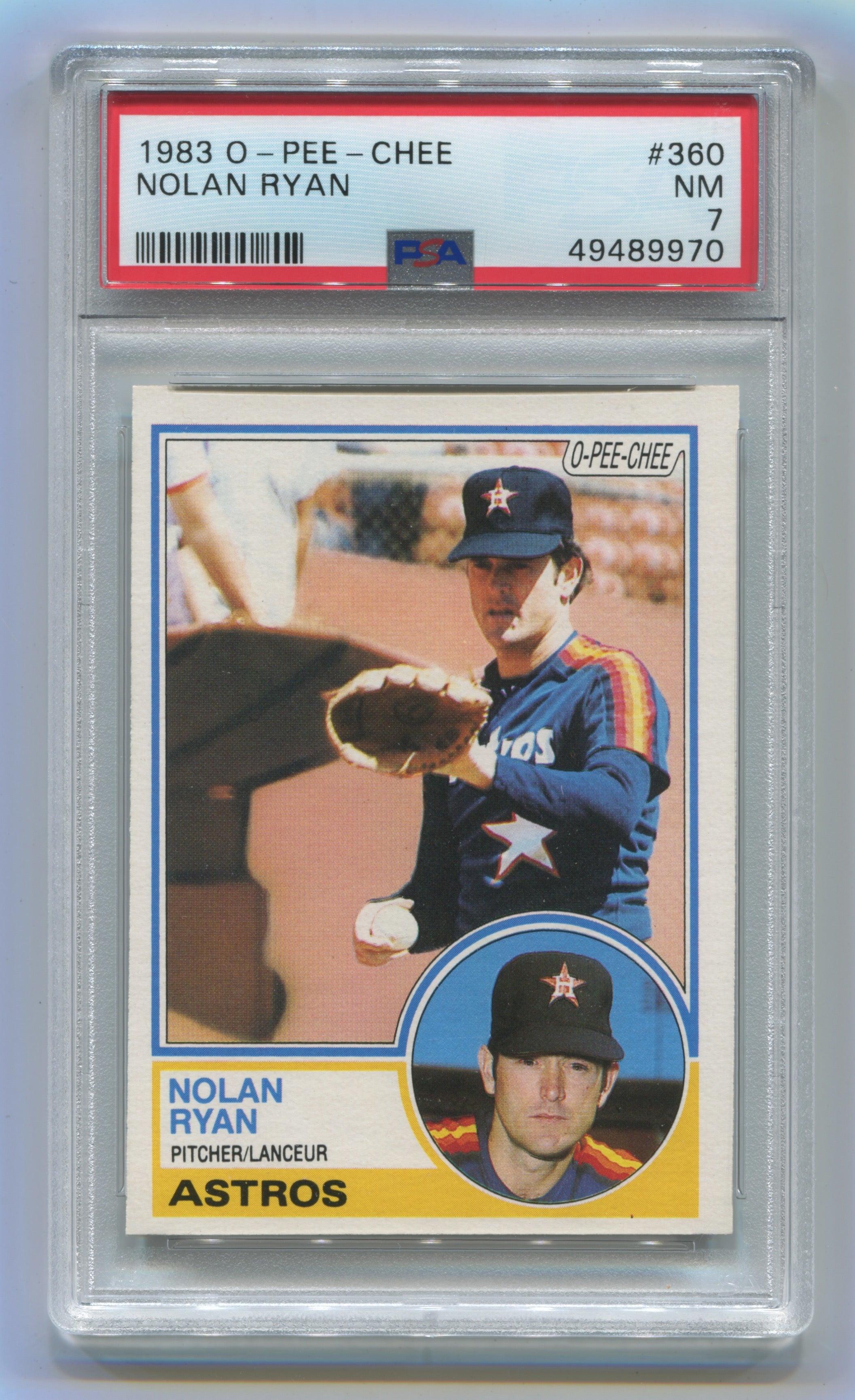 1983 O-Pee-Chee #360 Nolan Ryan PSA 7 | Eastridge Sports Cards