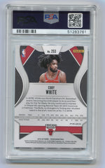 2019-20 Panini Prizm Prizms Red White and Blue #253 Coby White PSA 10 | Eastridge Sports Cards