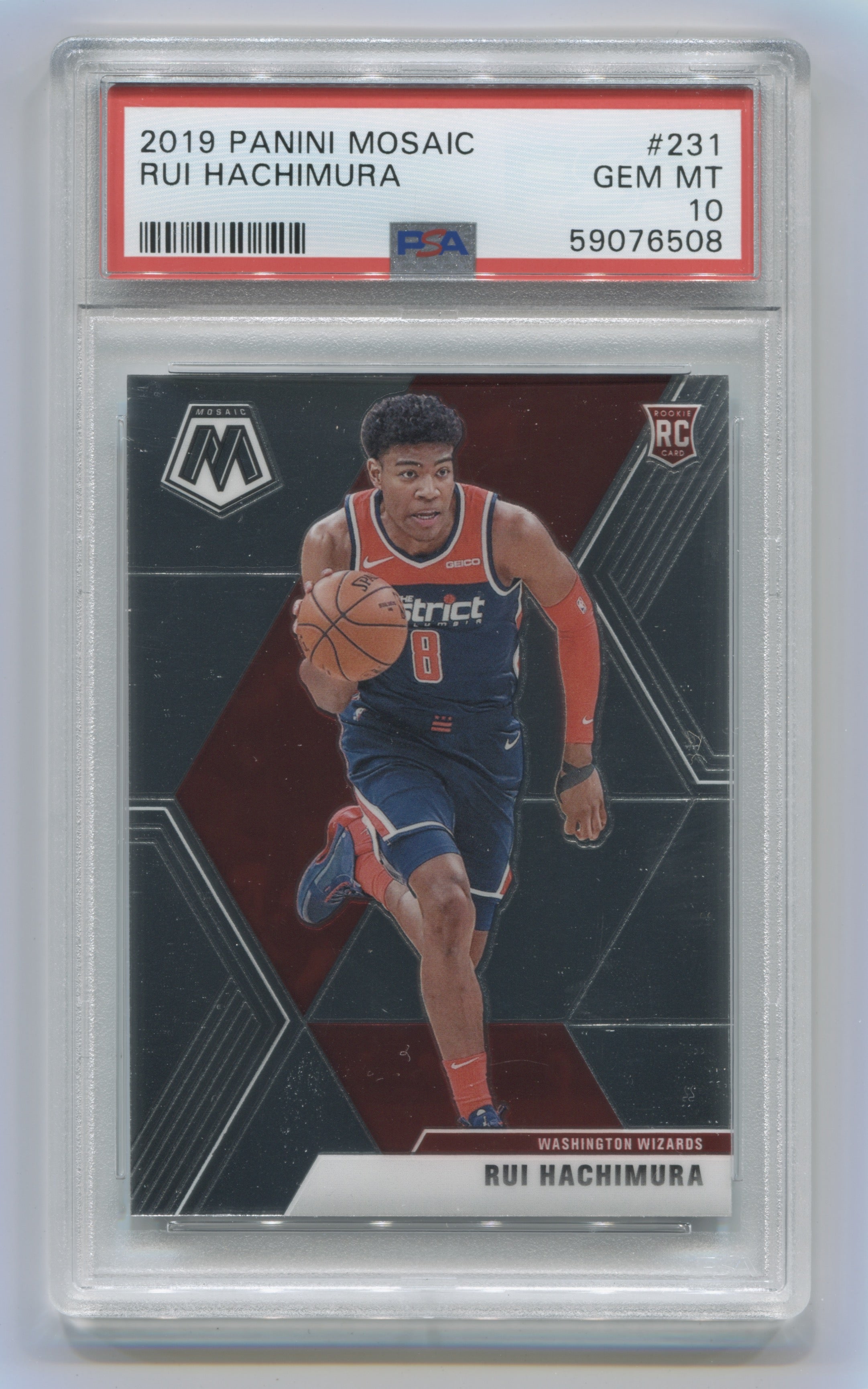 2019-20 Panini Mosaic #231 Rui Hachimura PSA 10 (Rookie) | Eastridge Sports Cards