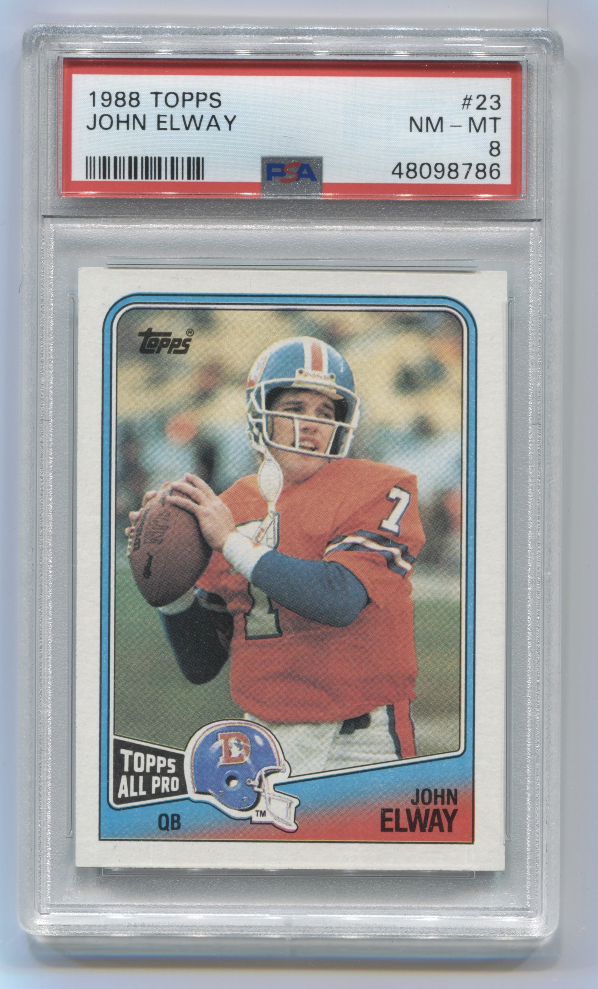 1988 Topps #23 John Elway PSA 8 | Eastridge Sports Cards
